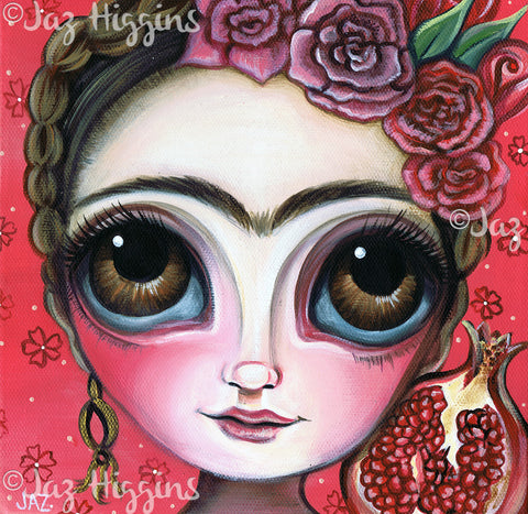 "Frida and the Pomegranate" Original Painting