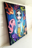 "Snow White and the Seven Fish" Original Painting