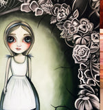"Alice in the Deadly Garden" Original Painting
