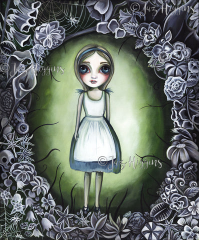 "Alice in the Deadly Garden" Art Print