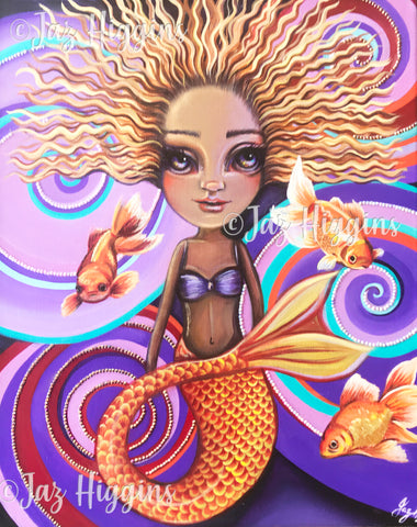 "All That Glitters is Goldfish" Original Painting