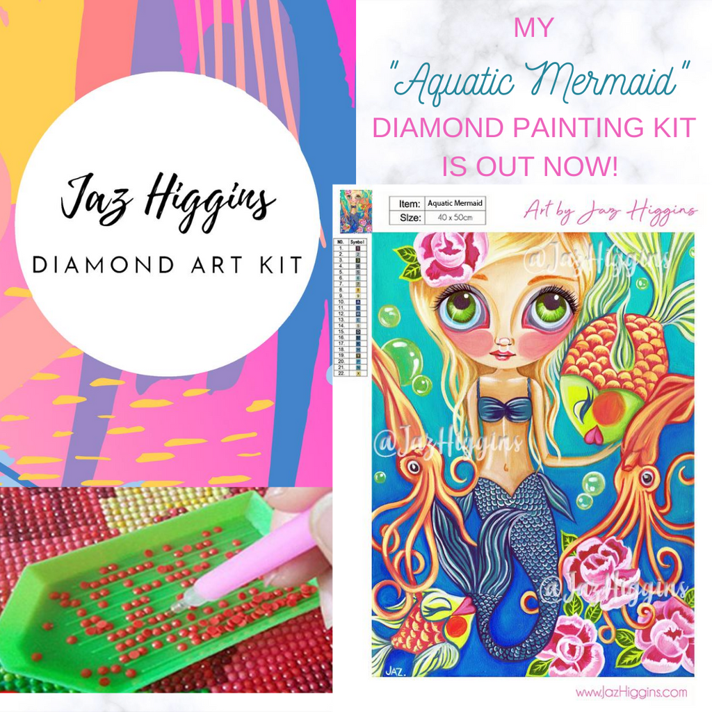 Diamond Painting Kit – mermaid edition – BLUE SQUID USA