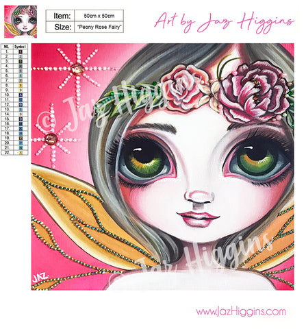 Mushroom Girl Large Diamond Painting Kits Fantasy Fairy Big Eyes