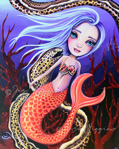 "Moray Mermaid" Original Painting