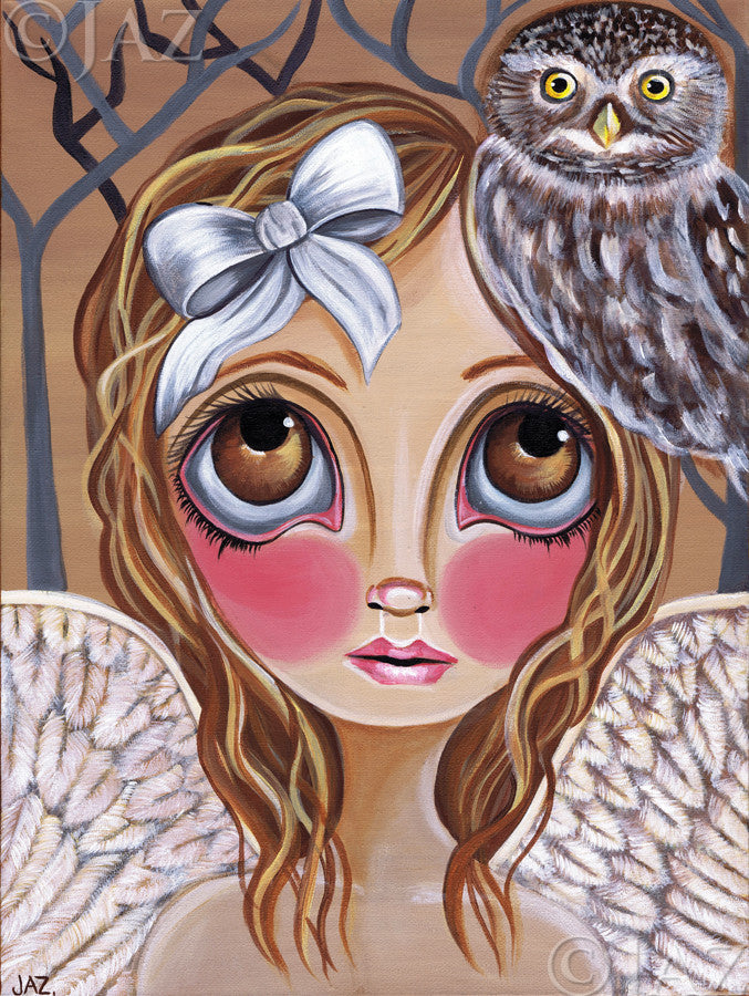 "Owl Angel" Art Print