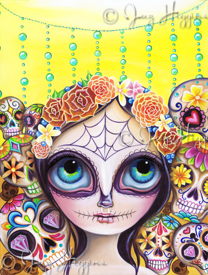 "Sugar Skull Princess" Art Print