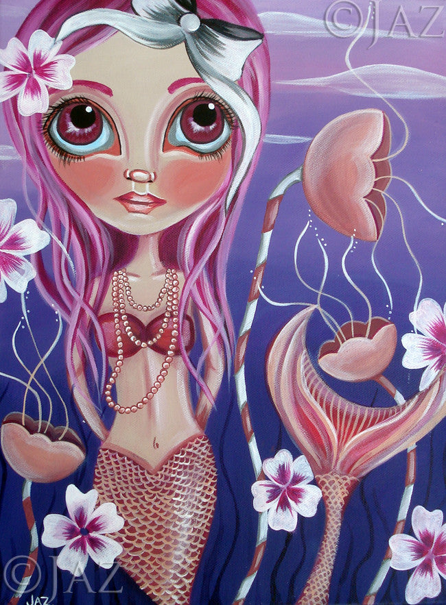 "The Mermaid's Garden" Art Print