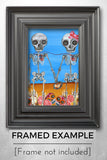 "The Two Skeletons" Art Print