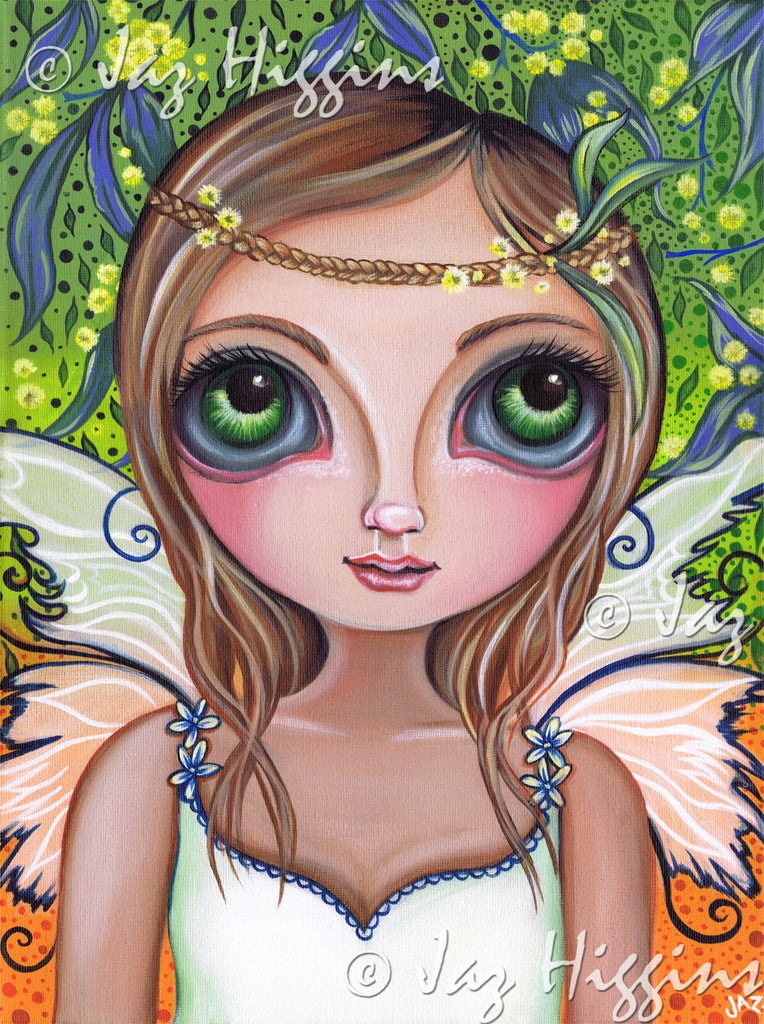 "Wattle Fairy" Art Print