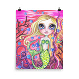 "Coral Reef Mermaid" Art Print